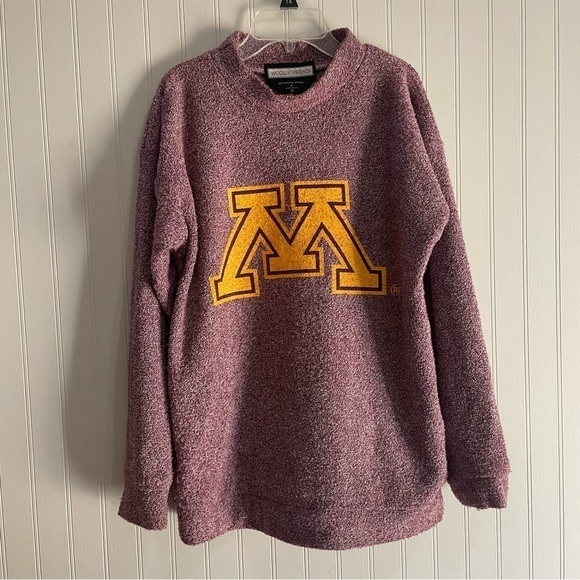 Women's University of Minnesota Burgundy & Gold Pullover Sweatshirt size M - Picture 1 of 4